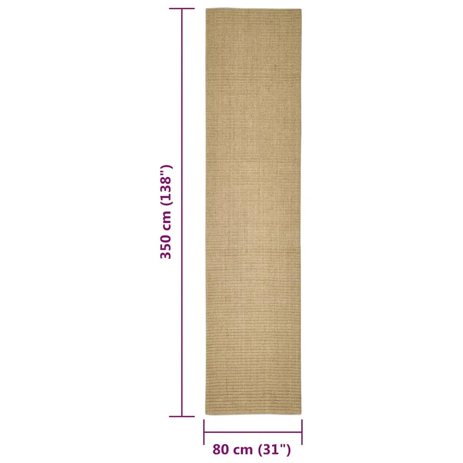 Tapis en sisal pour griffoir 80x350 cm - 6