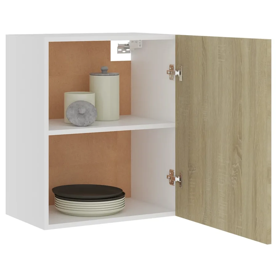 Armoires suspendues 2 pièces "Lyon" Chêne Sonoma 50x31x60 cm Bois d'ingénierie - 4