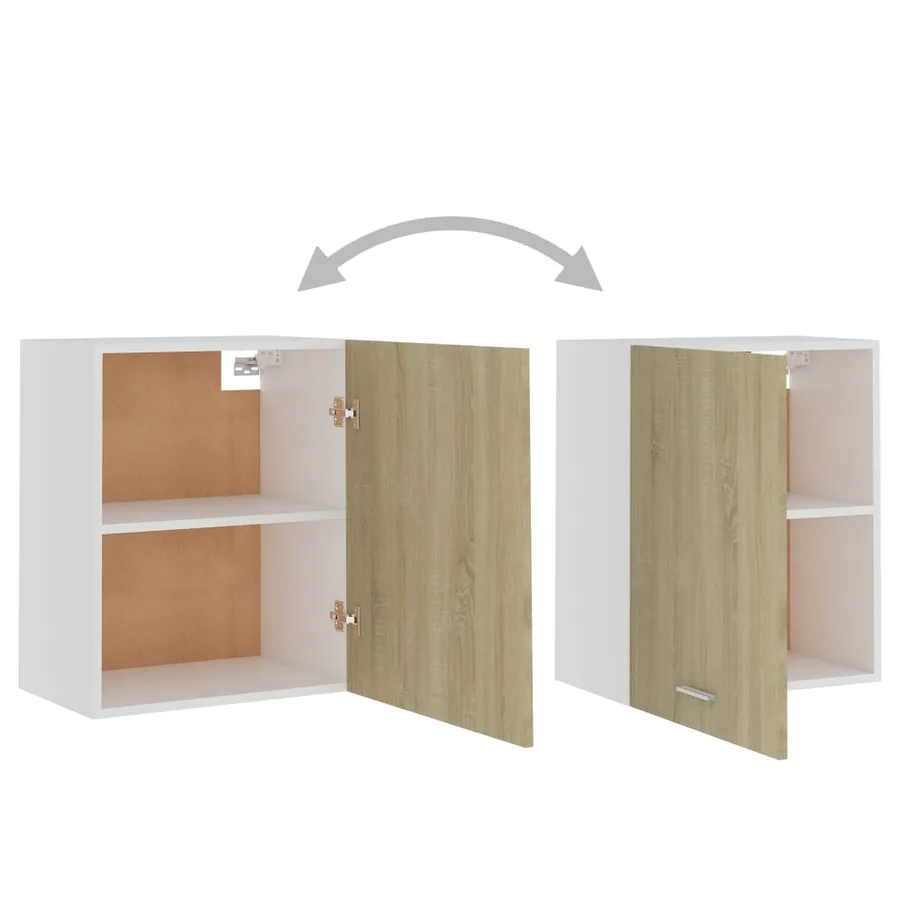 Armoires suspendues 2 pièces "Lyon" Chêne Sonoma 50x31x60 cm Bois d'ingénierie - 5