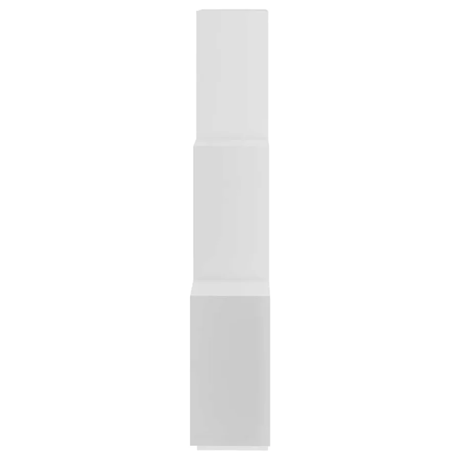 Étagère murale cube Blanc 78x15x93 cm Bois d’ingénierie - 5