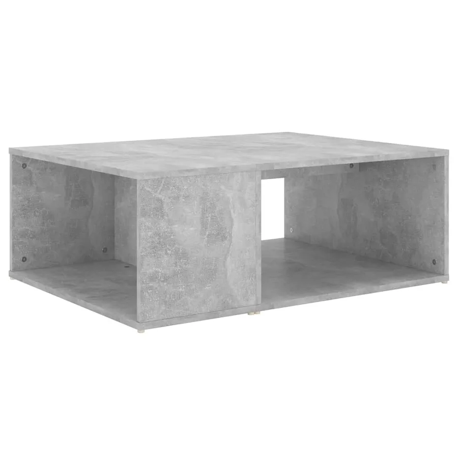 Table basse gris béton 90x67x33 cm bois d'ingénierie - 2