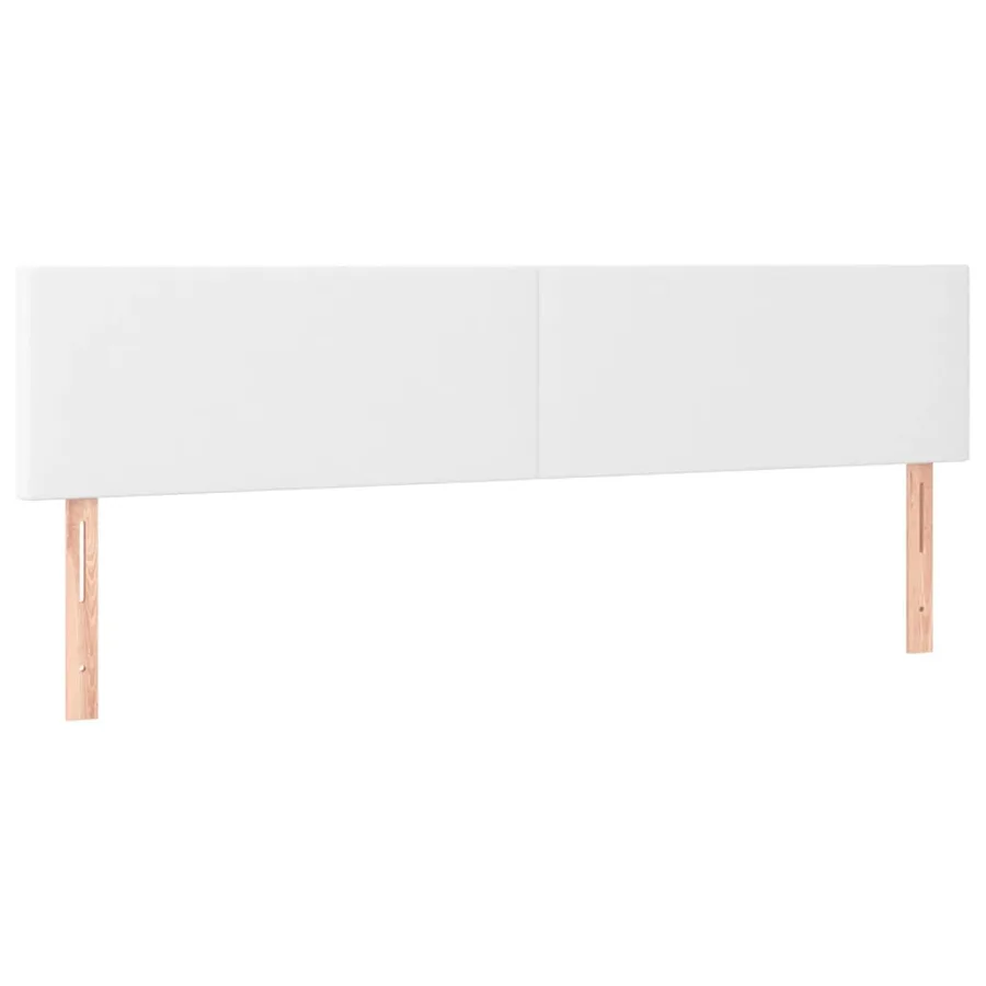 Sommier à lattes de lit avec matelas Blanc 180x200cm Similicuir - 6