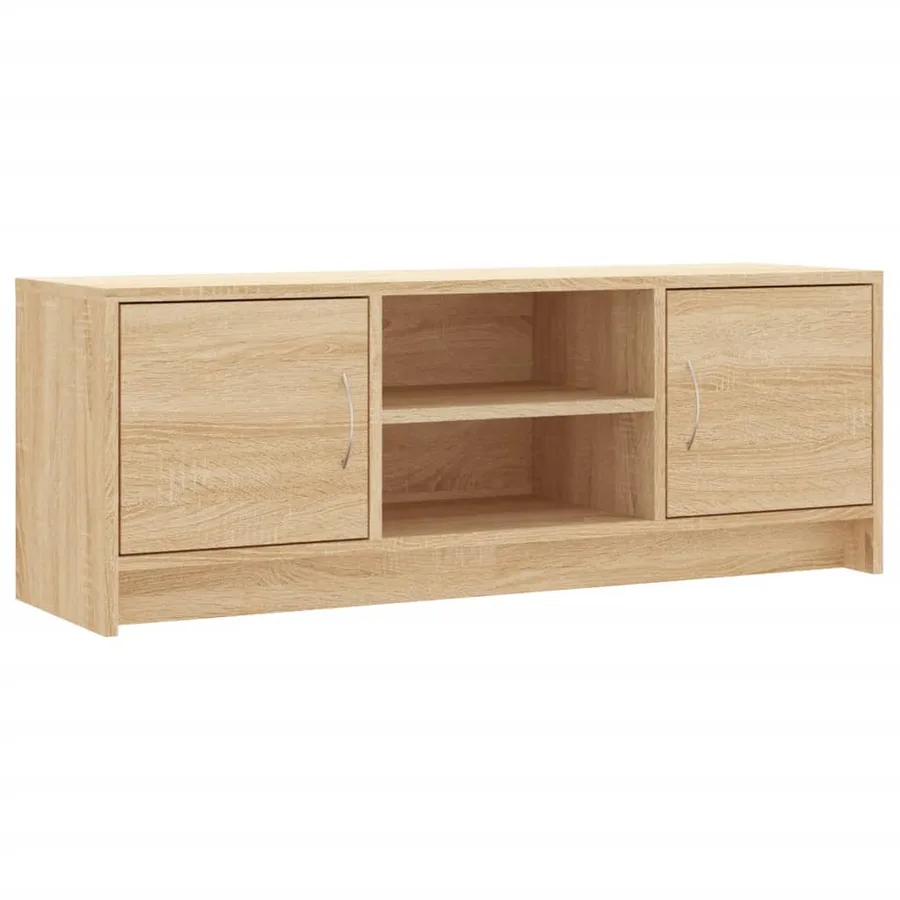 Meuble TV chêne sonoma 102x30x37,5 cm bois d'ingénierie - 2