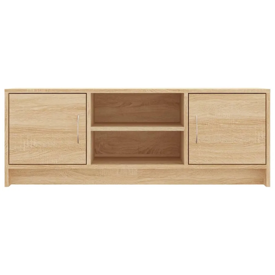 Meuble TV chêne sonoma 102x30x37,5 cm bois d'ingénierie - 5