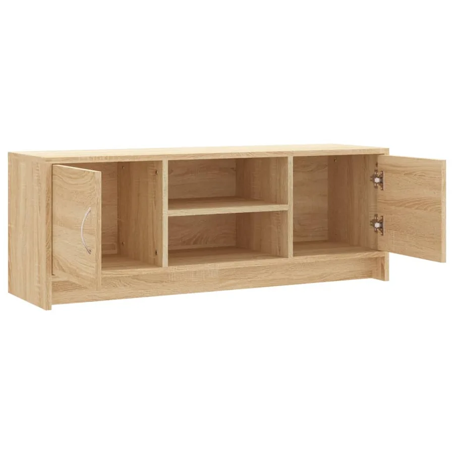 Meuble TV chêne sonoma 102x30x37,5 cm bois d'ingénierie - 6
