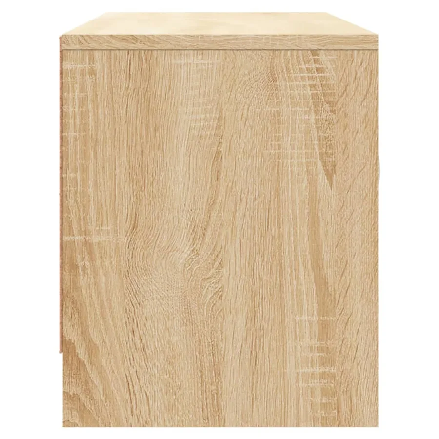 Meuble TV chêne sonoma 102x30x37,5 cm bois d'ingénierie - 7