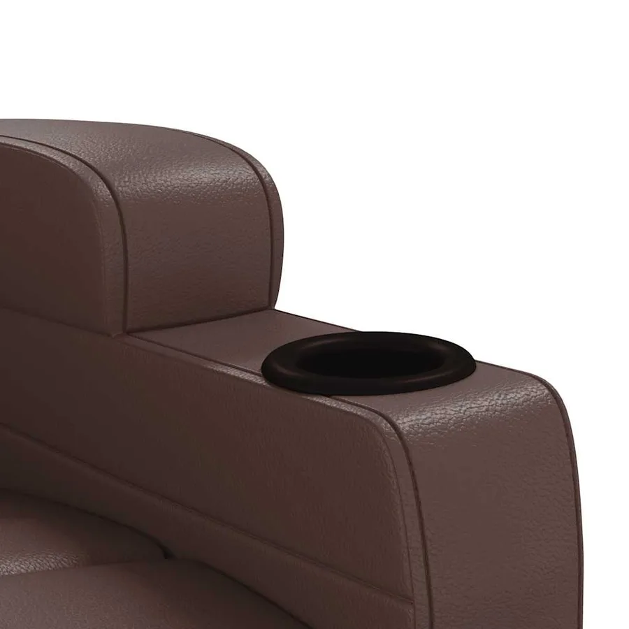 Fauteuil de massage Marron Similicuir - 8