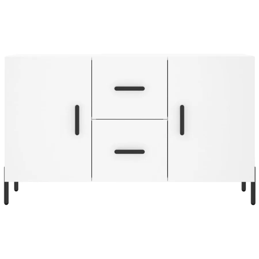 Buffet blanc 100x36x60 cm bois d'ingénierie - 6