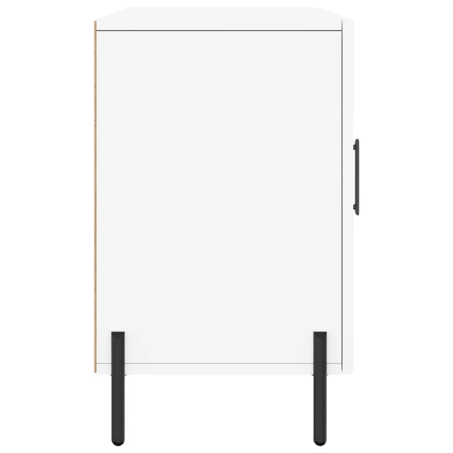 Buffet blanc 100x36x60 cm bois d'ingénierie - 7