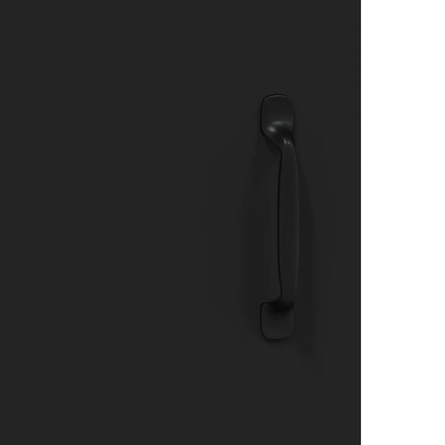Buffet noir 69,5x34x90 cm bois d'ingénierie - 9