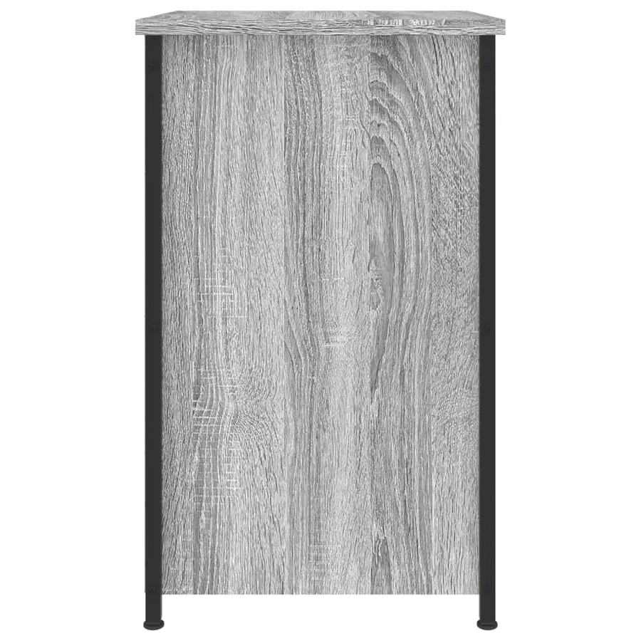 Table de chevet sonoma gris 40x36x60 cm bois d'ingénierie - 7
