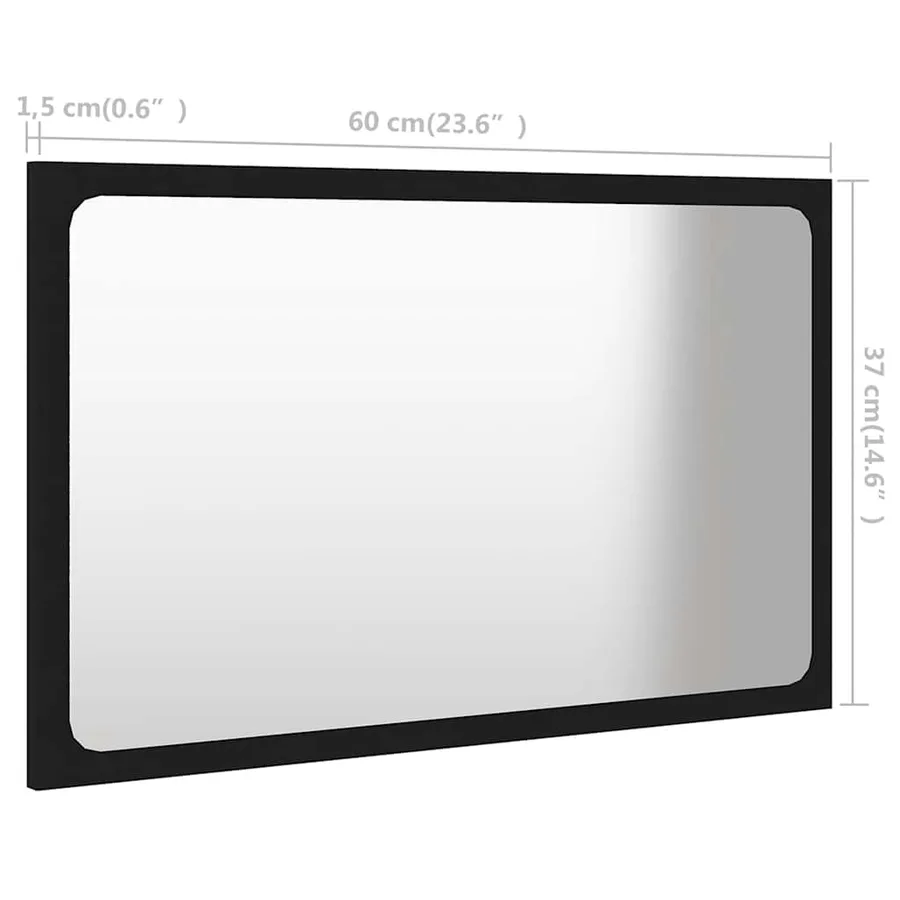 Ensemble de meubles de salle de bain Noir Aggloméré - 15