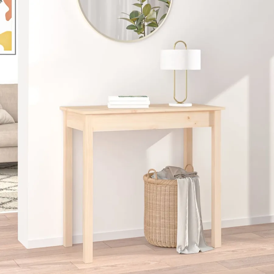 Table console 80x40x75 cm Bois massif de pin - 3