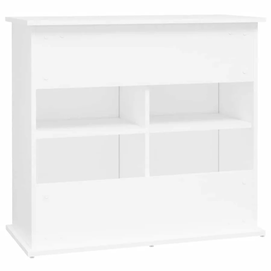 Support pour aquarium blanc 81x36x73 cm bois d'ingénierie - 8