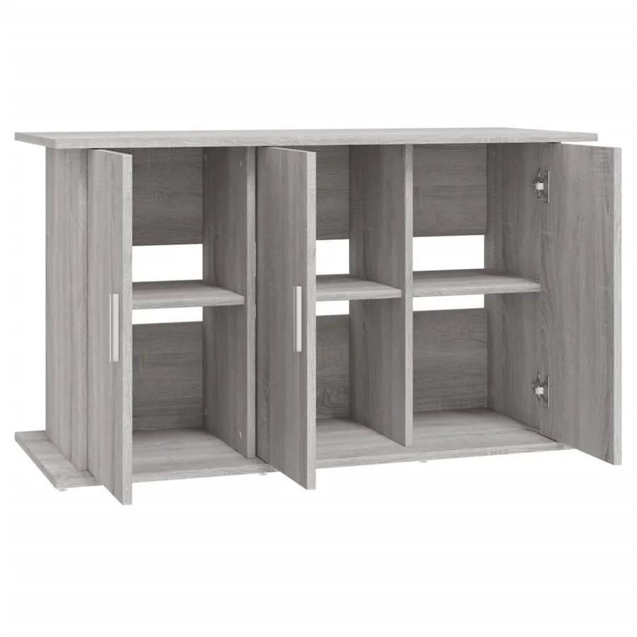 Support pour aquarium sonoma gris 101x41x58cm bois d'ingénierie - 6