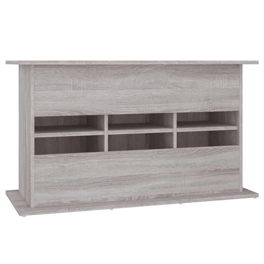 Support pour aquarium sonoma gris 101x41x58cm bois d'ingénierie - 8