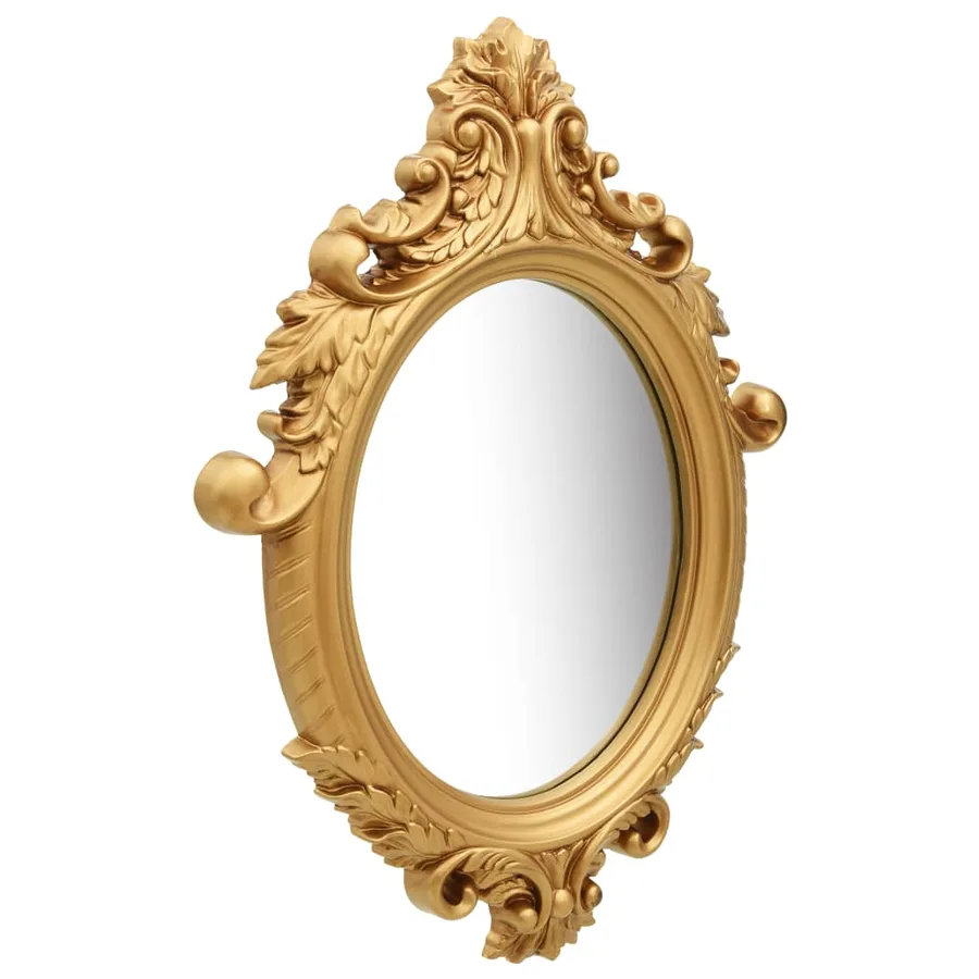Miroir mural style château 56x76 cm Doré - 2
