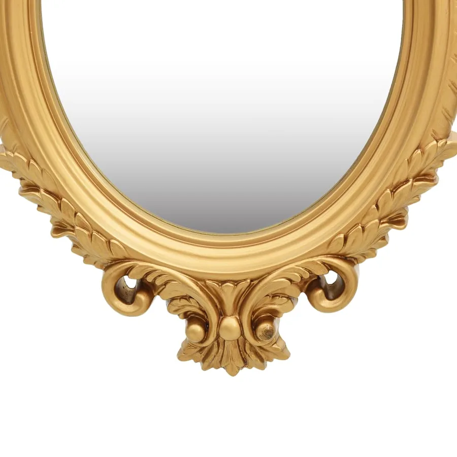 Miroir mural style château 56x76 cm Doré - 3