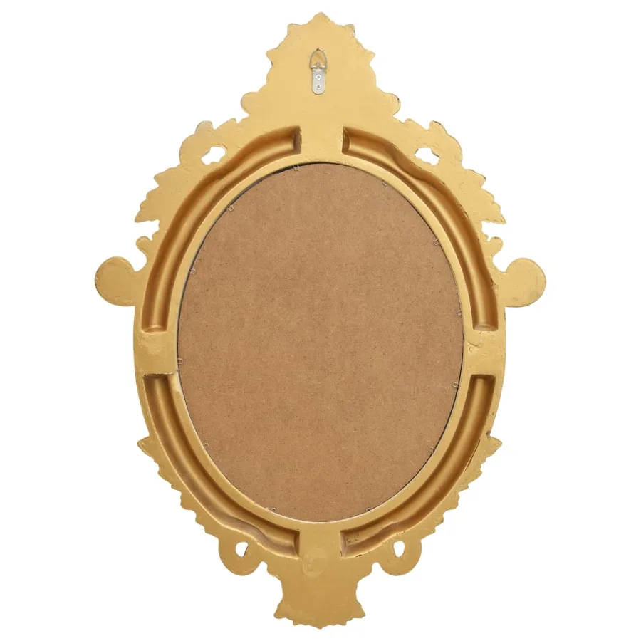 Miroir mural style château 56x76 cm Doré - 4