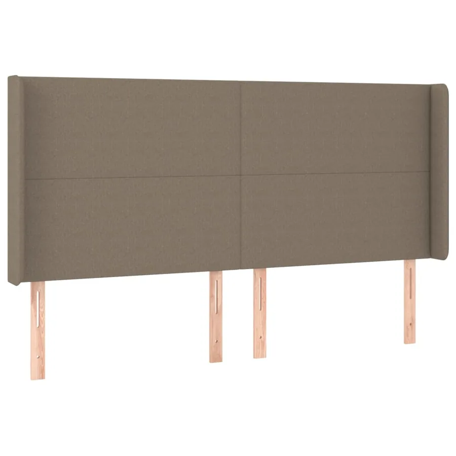 Sommier à lattes de lit matelas LED Taupe 180x200 cm Tissu - 7