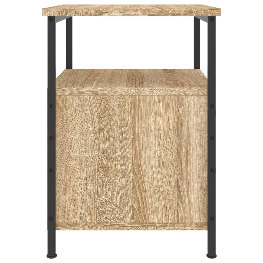 Tables de chevet 2pcs chêne sonoma 34x35,5x50cm bois ingénierie - 8