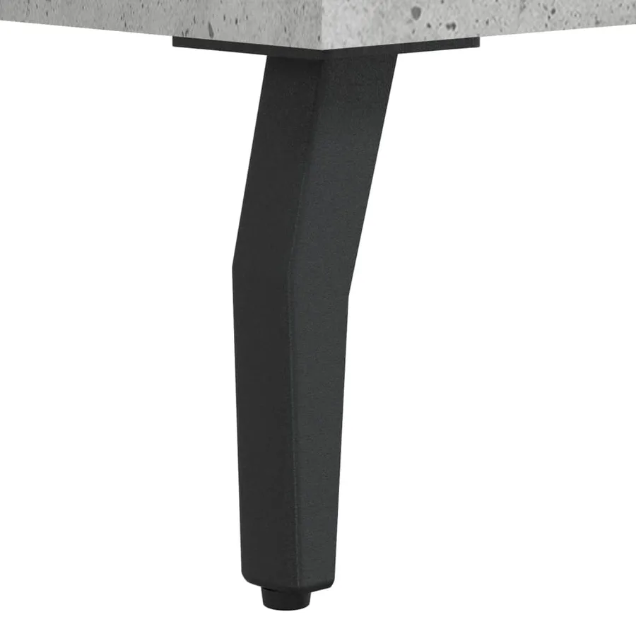 Buffet gris béton 90x34x80 cm bois d'ingénierie - 11