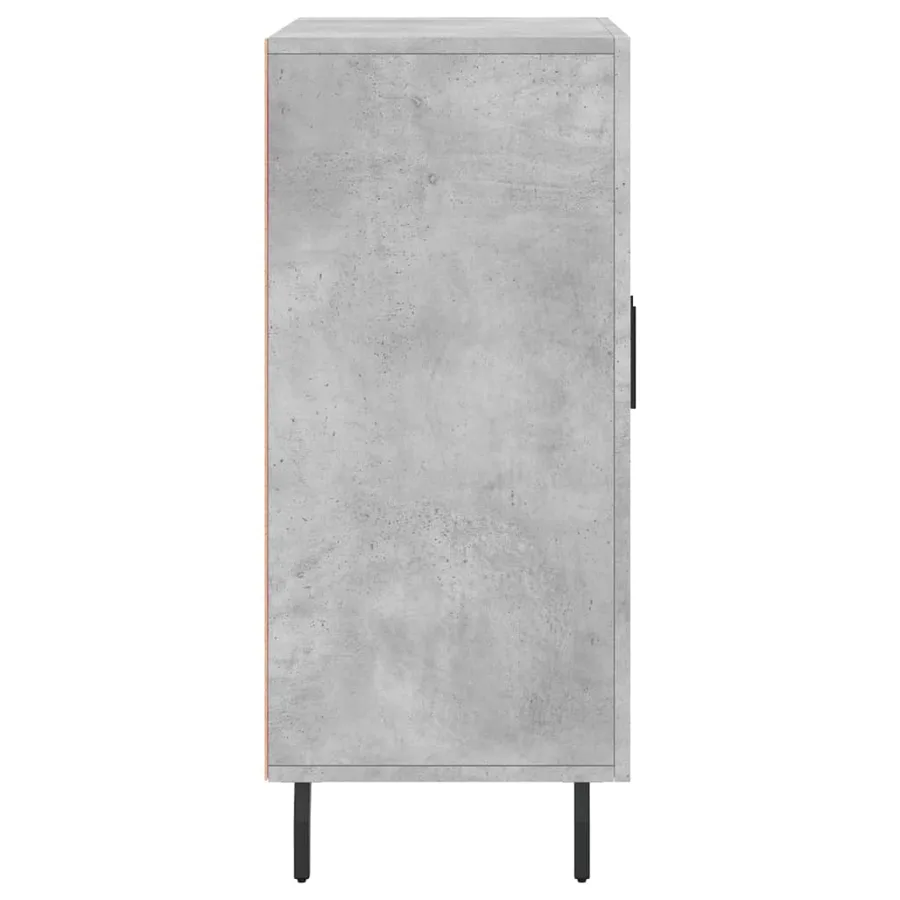 Buffet gris béton 90x34x80 cm bois d'ingénierie - 7