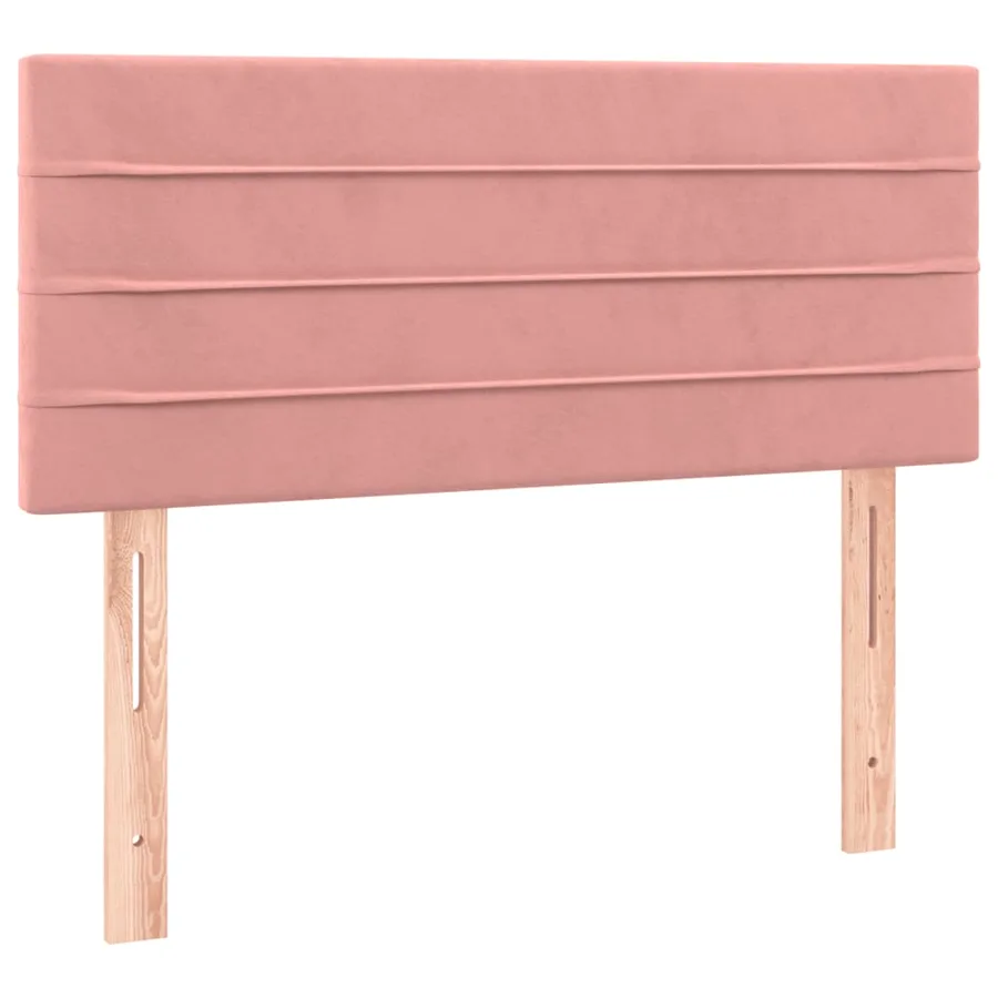 Sommier à lattes de lit avec matelas et LED Rose 90x200 cm - 7