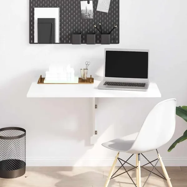 Table murale rabattable Blanc 100x60 cm