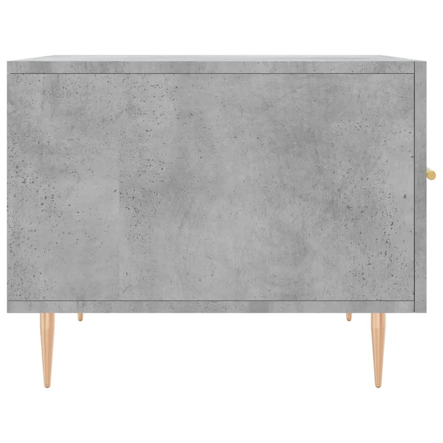 Table basse gris béton 50x50x40 cm bois d'ingénierie - 7