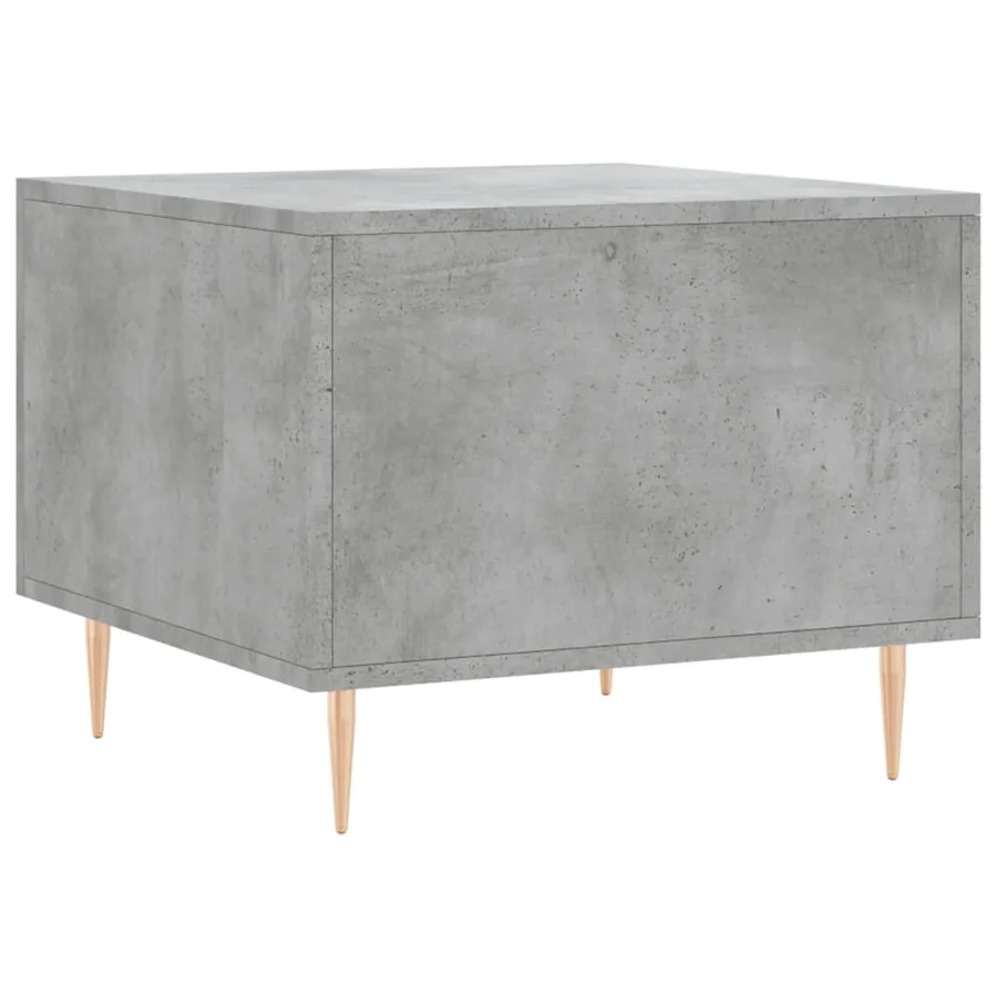Table basse gris béton 50x50x40 cm bois d'ingénierie - 8