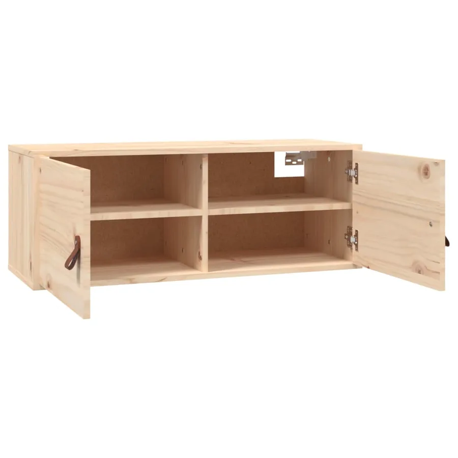 Armoires murales 2 pcs 80x30x30 cm Bois de pin massif - 6