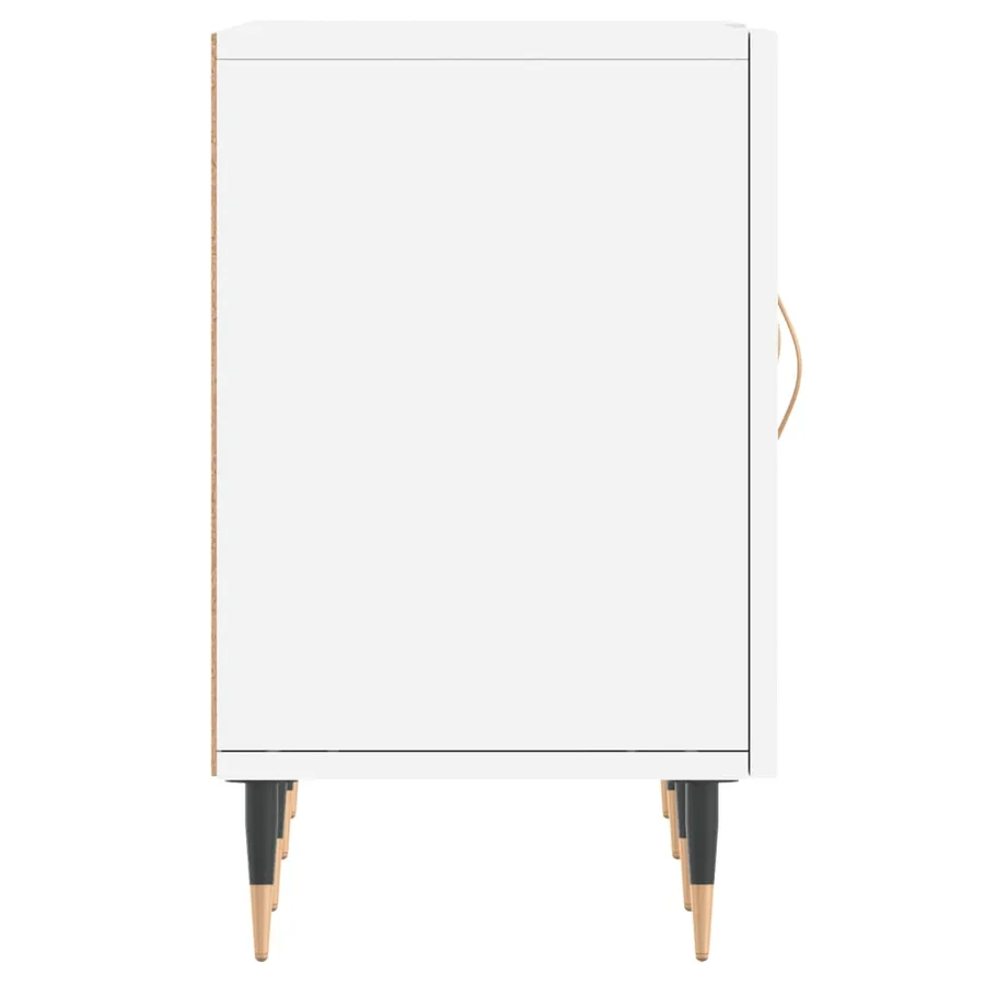 Meuble TV blanc 150x30x50 cm bois d'ingénierie - 7