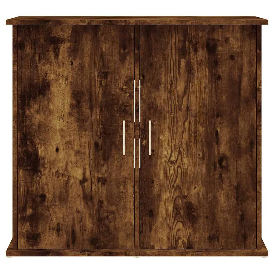Support pour aquarium chêne fumé 81x36x73 cm bois d'ingénierie - 5