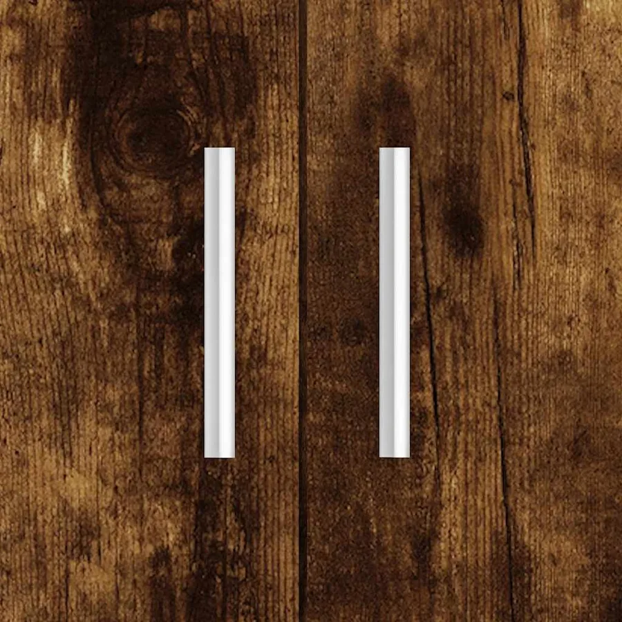 Support pour aquarium chêne fumé 81x36x73 cm bois d'ingénierie - 9