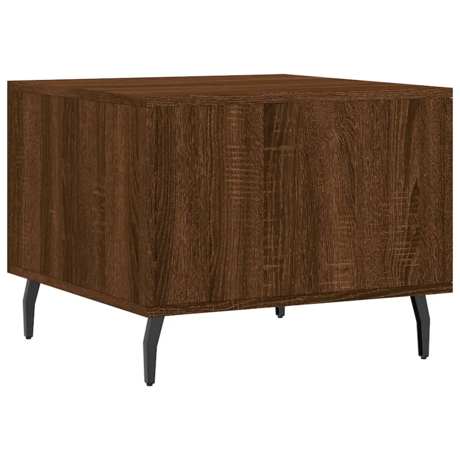Tables basses 2 pcs chêne marron 50x50x40 cm bois d'ingénierie - 9