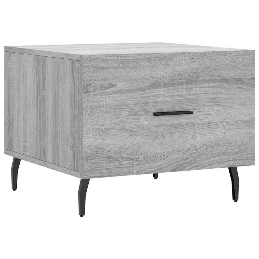 Tables basses 2 pcs sonoma gris 50x50x40 cm bois d'ingénierie - 5