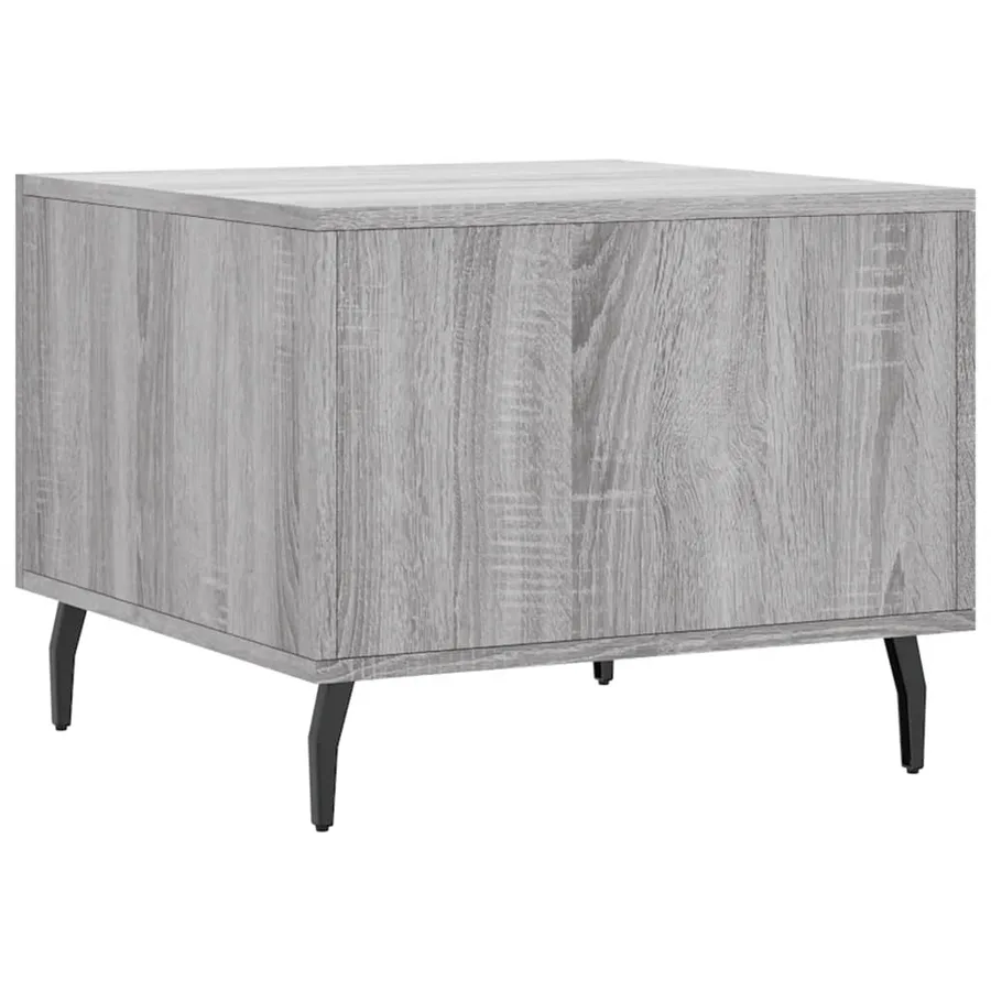 Tables basses 2 pcs sonoma gris 50x50x40 cm bois d'ingénierie - 9
