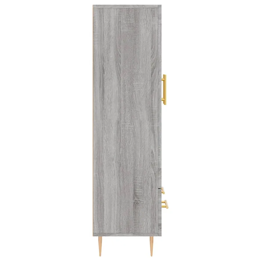 Buffet haut sonoma gris 69,5x31x115 cm bois d'ingénierie - 7