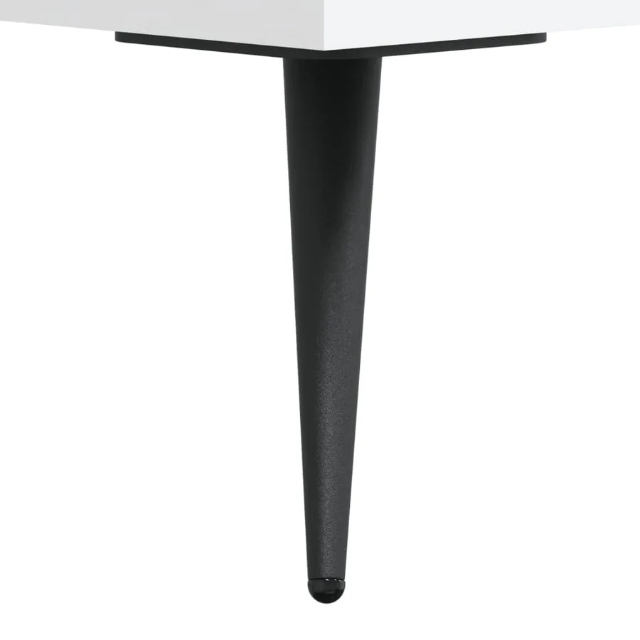 Buffet blanc 100x36x60 cm bois d'ingénierie - 11