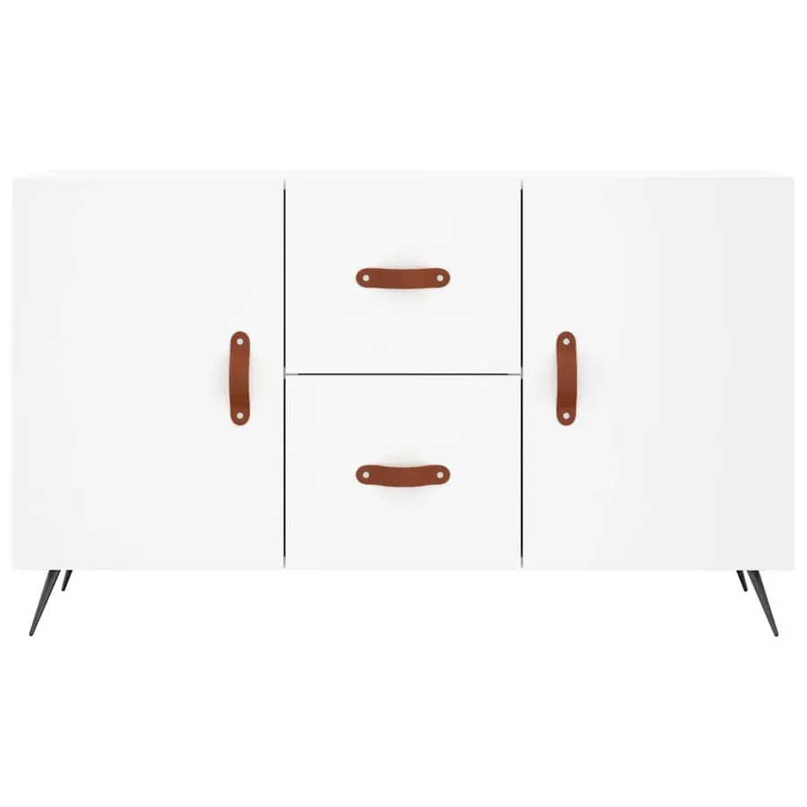 Buffet blanc 100x36x60 cm bois d'ingénierie - 6