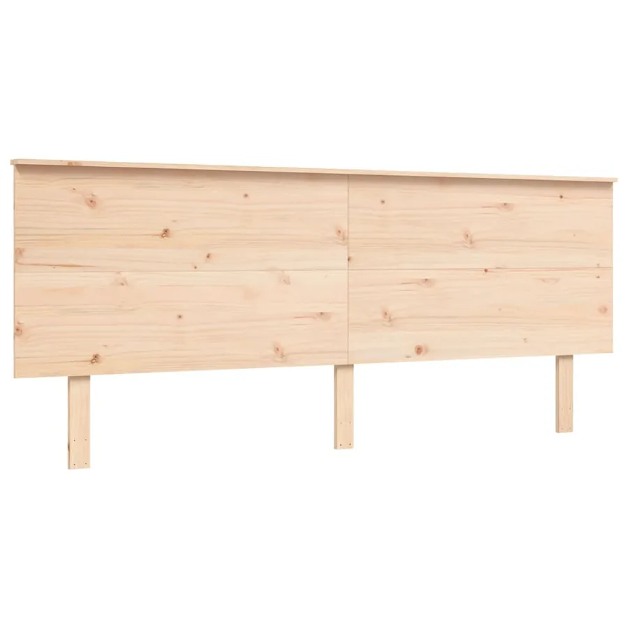Lit pour personne âgée et tête de lit 200x200 cm bois massif - 8