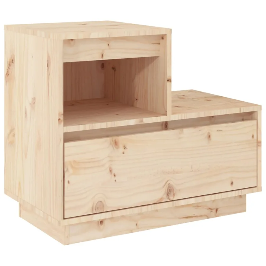 Table de chevet 60x34x51 cm Bois de pin solide - 2
