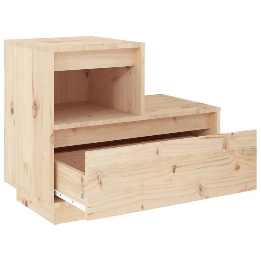 Table de chevet 60x34x51 cm Bois de pin solide - 5