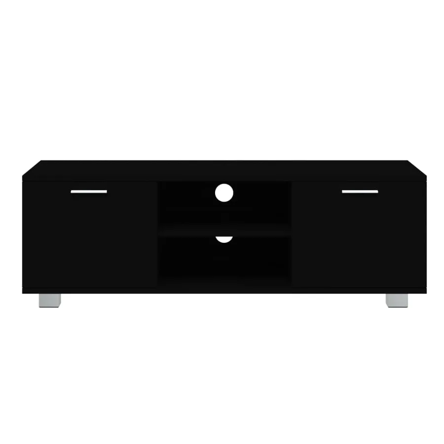 Meuble TV Noir 120x40,5x35 cm Bois d'ingénierie - 4