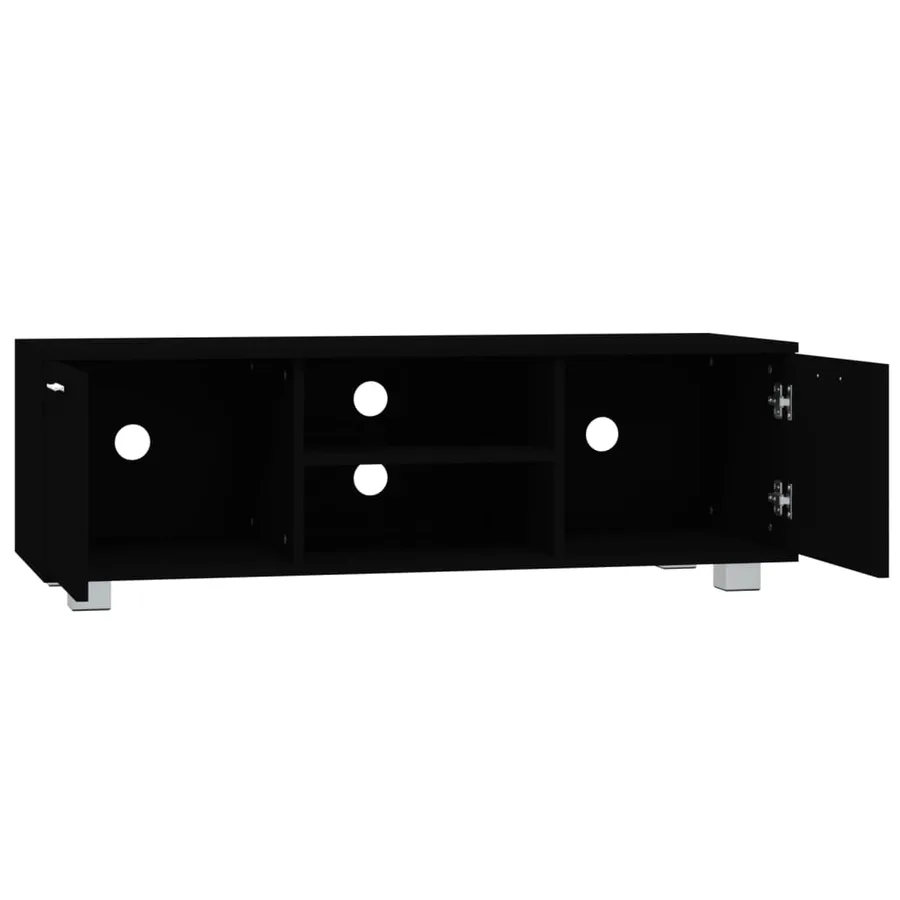 Meuble TV Noir 120x40,5x35 cm Bois d'ingénierie - 5