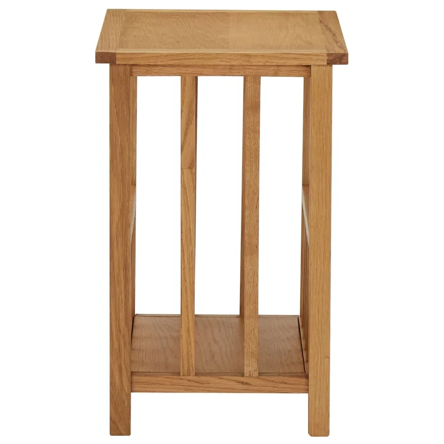 Table à revues 45x35x55 cm Bois de chêne solide - 3