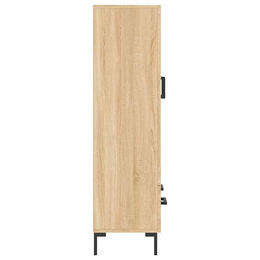 Buffet haut chêne sonoma 69,5x31x115 cm bois d'ingénierie - 7