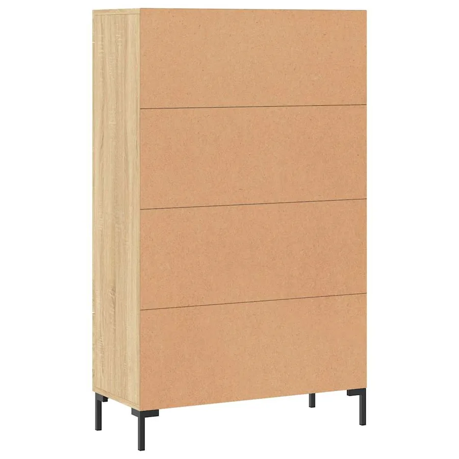 Buffet haut chêne sonoma 69,5x31x115 cm bois d'ingénierie - 8