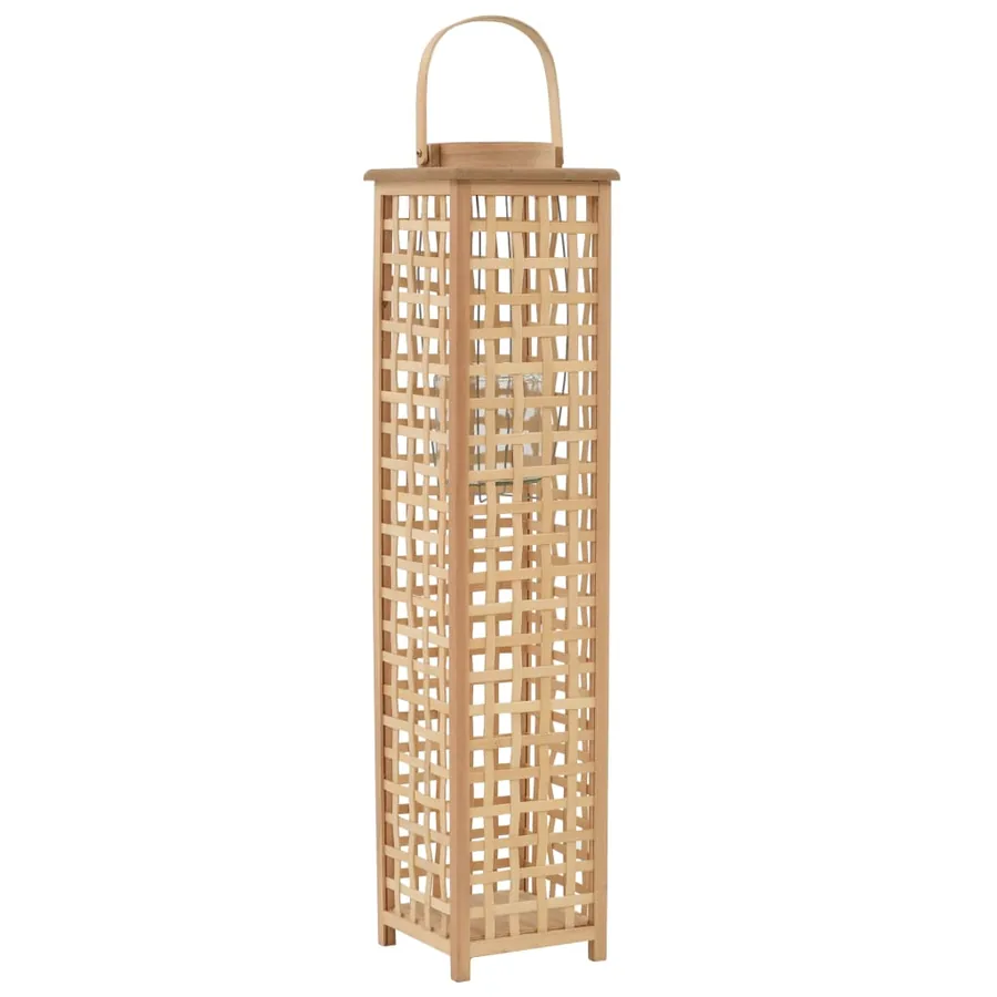 Bougeoir suspendu Bambou Naturel